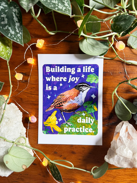 Building a Life Where Joy Is a Daily Practice: Feminist Art Print