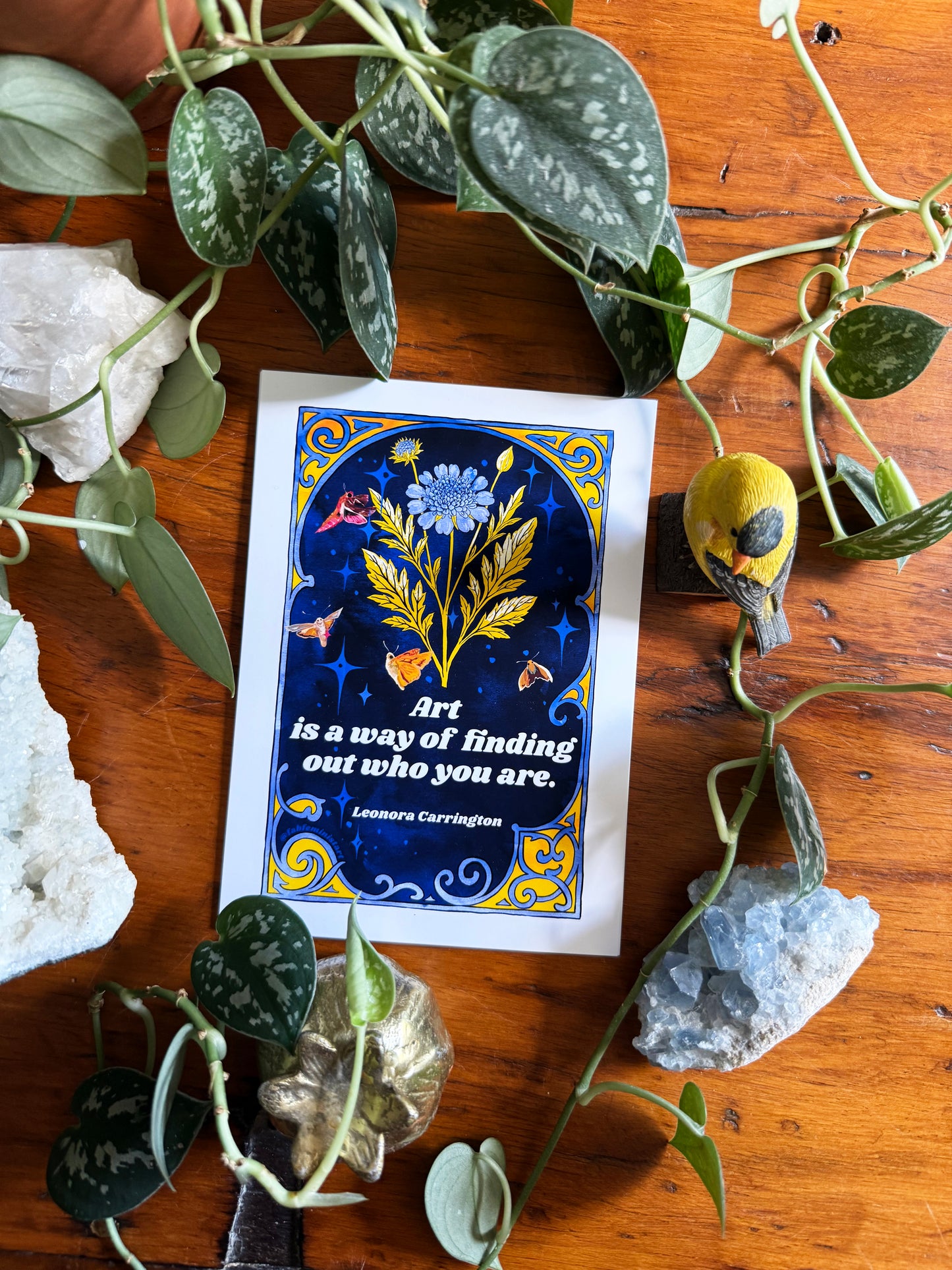 Art is a way of finding out who you are, Leonora Carrington: feminist art print