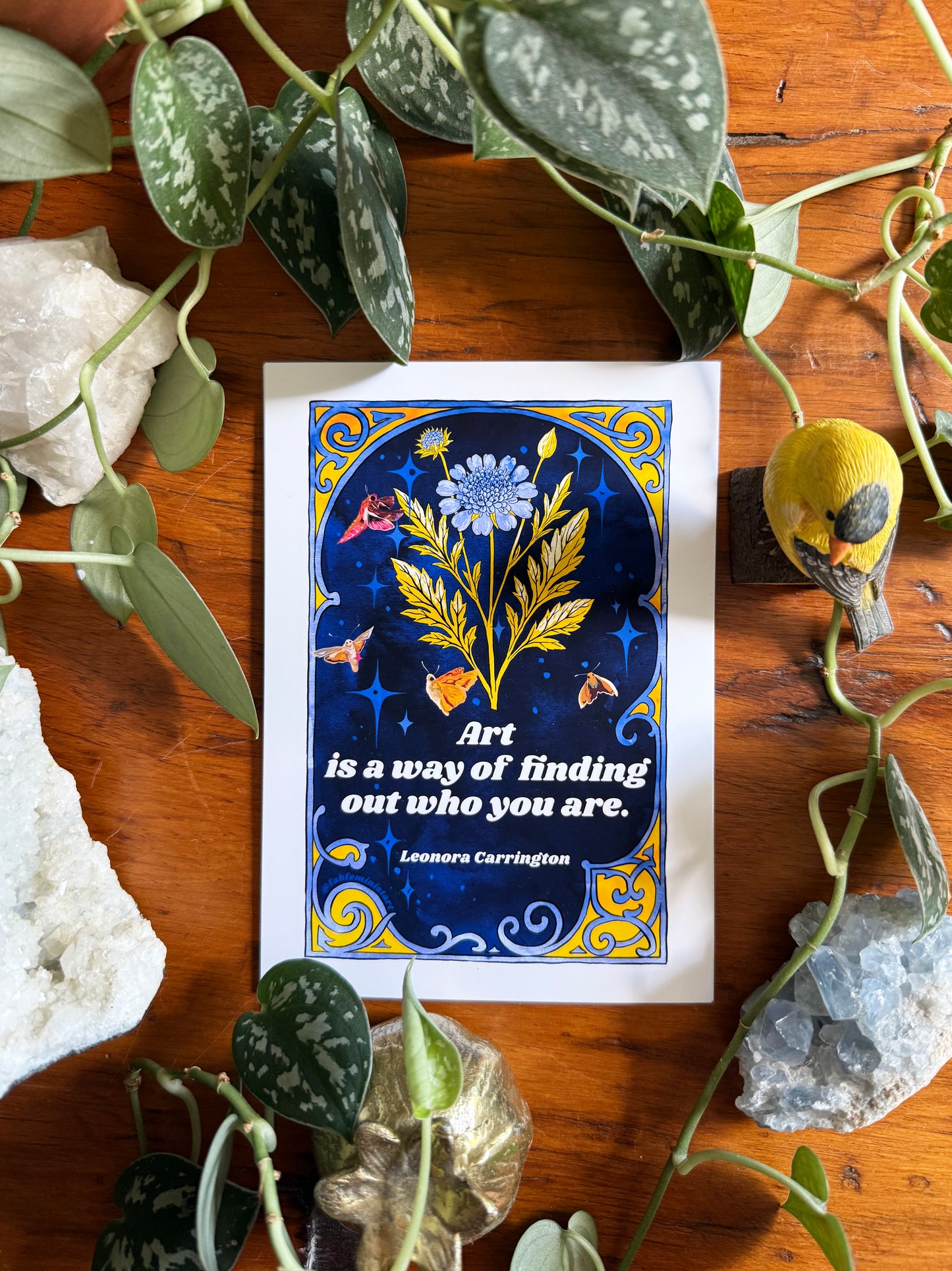 Art is a way of finding out who you are, Leonora Carrington: feminist art print