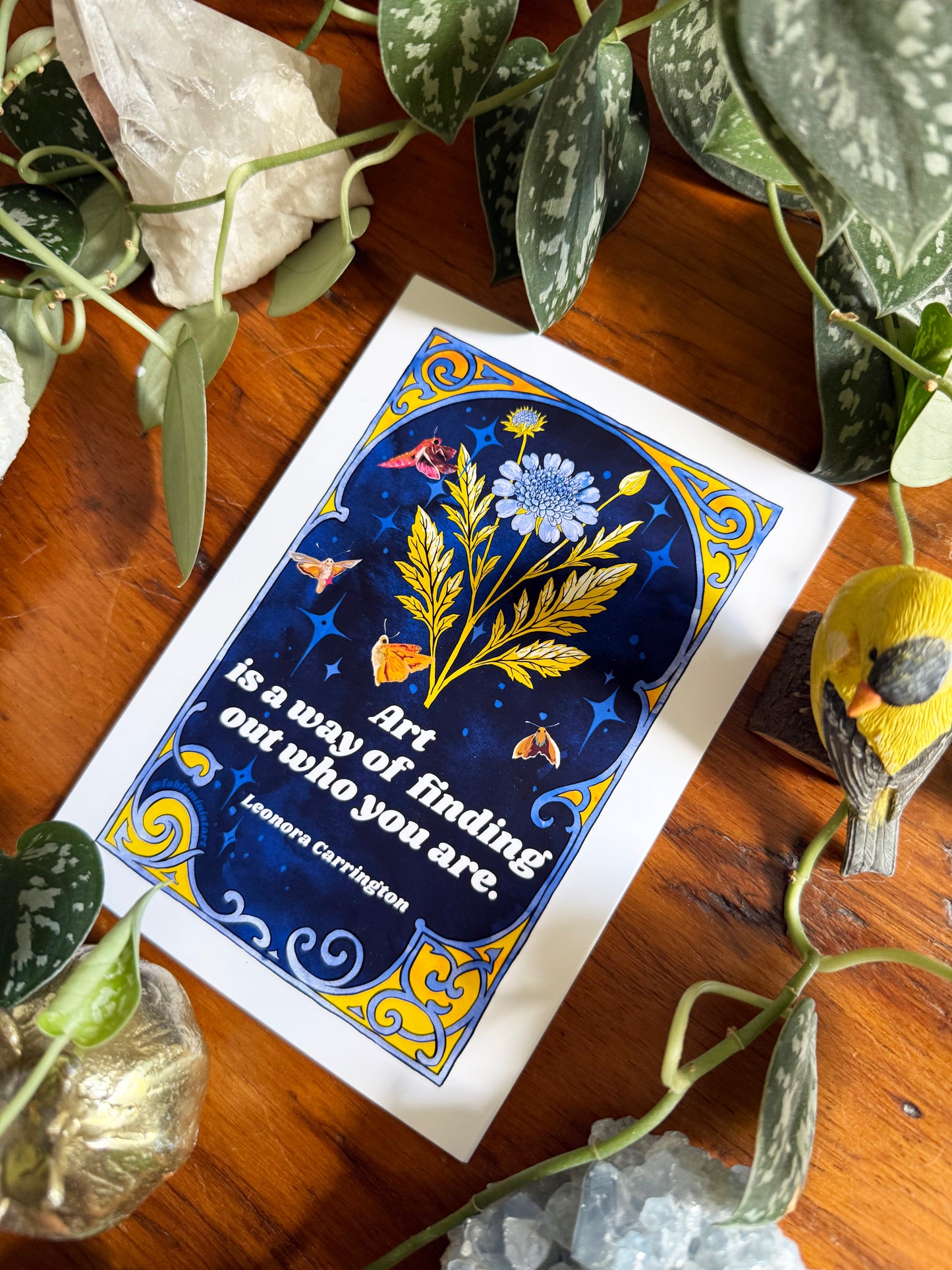 Art is a way of finding out who you are, Leonora Carrington: feminist art print