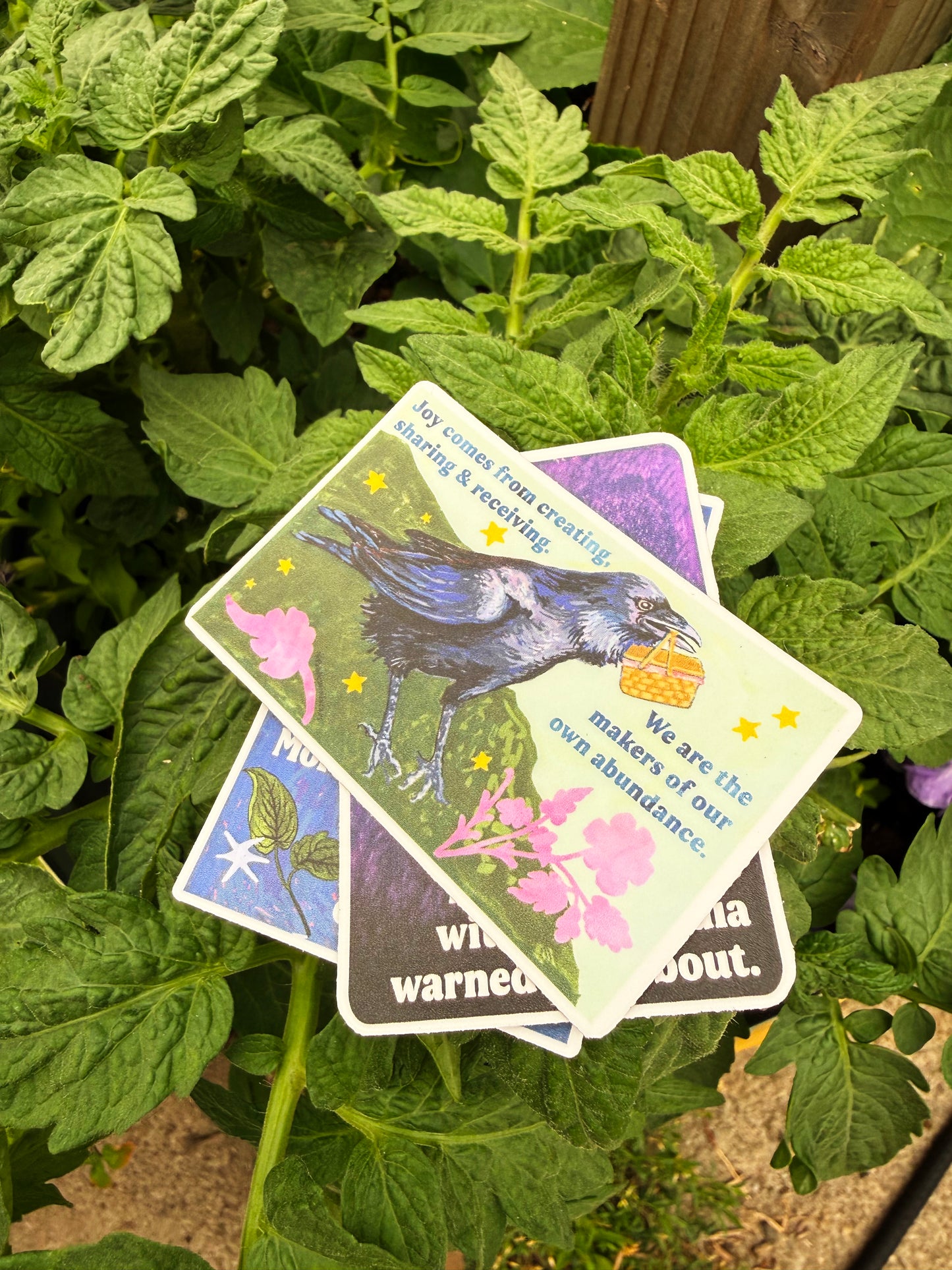 Joy comes from creating sharing and receiving: feminist sticker