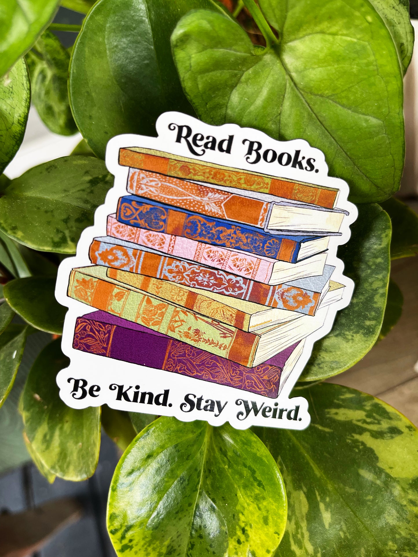 Read Books. Be Kind. Stay Weird: Feminist Magnet