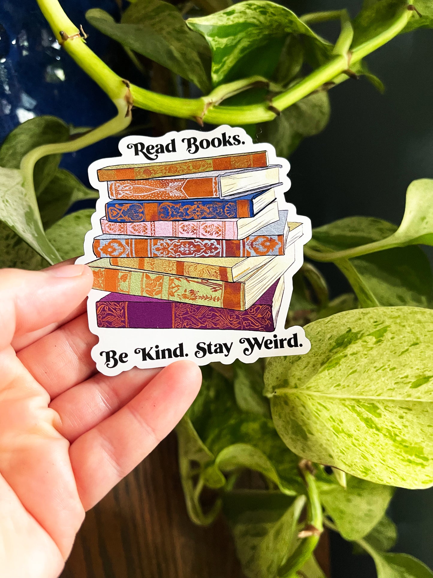 Read Books. Be Kind. Stay Weird: Feminist Magnet