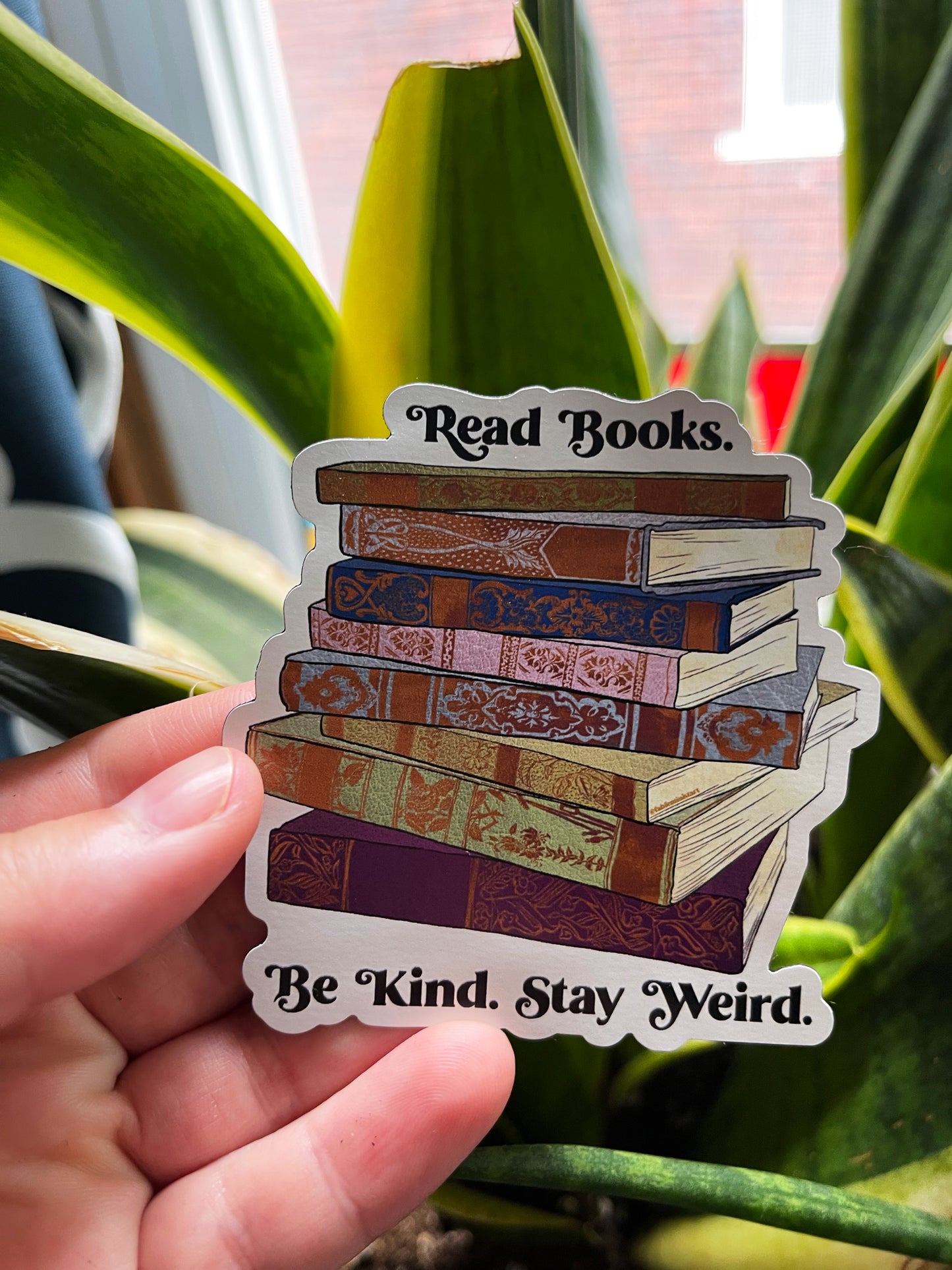 Read Books. Be Kind. Stay Weird: Feminist Magnet