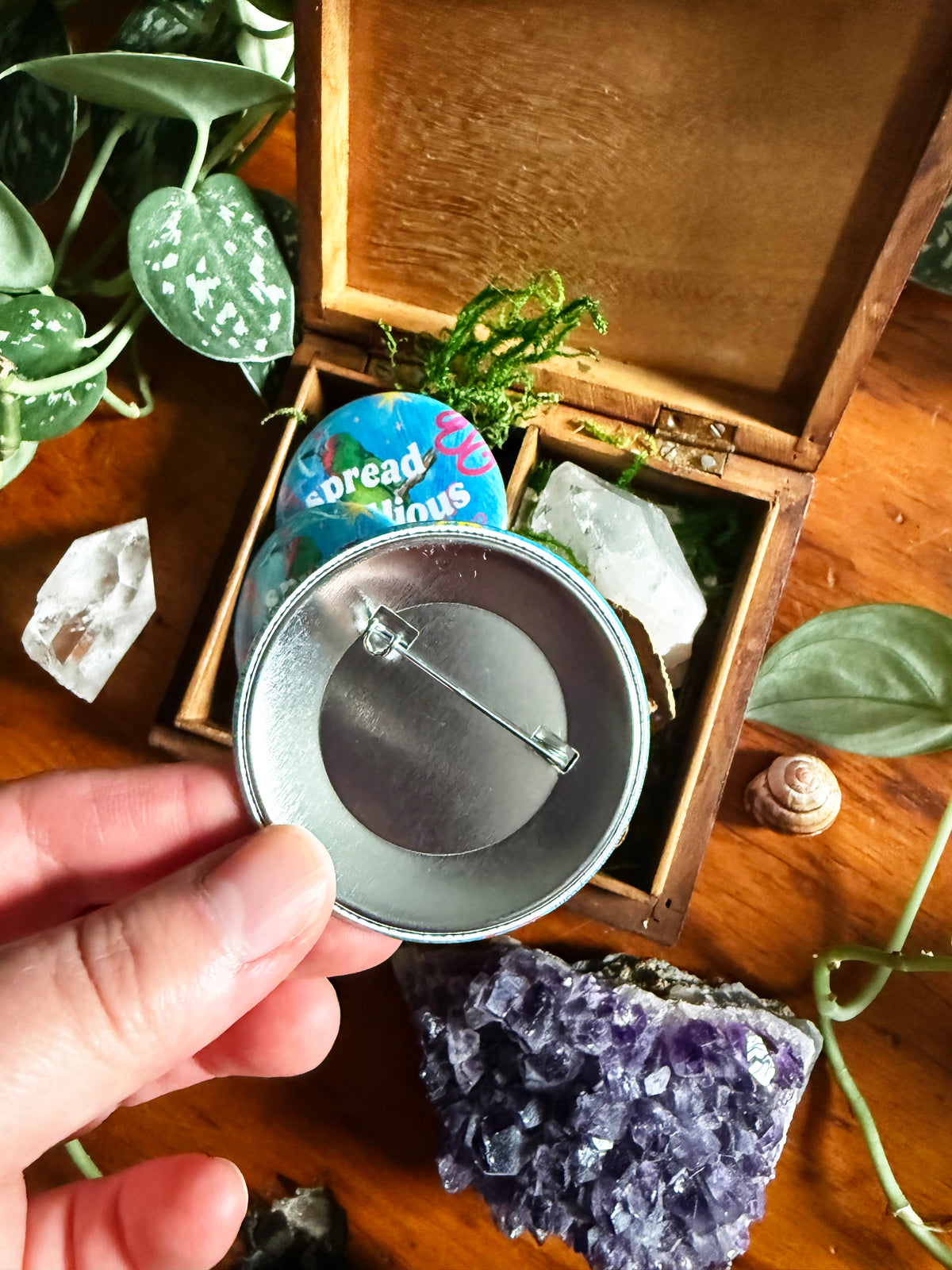 Spread Rebellious Joy: Feminist Pinback Button