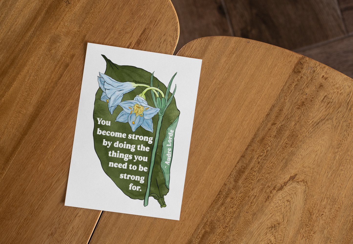 You become strong by doing the things you need to be strong for, Audre Lorde: Feminist Art Print