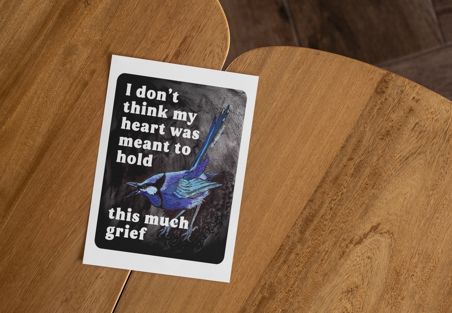 I Don't Think My Heart Was Meant to Hold This Much Grief: feminist art print