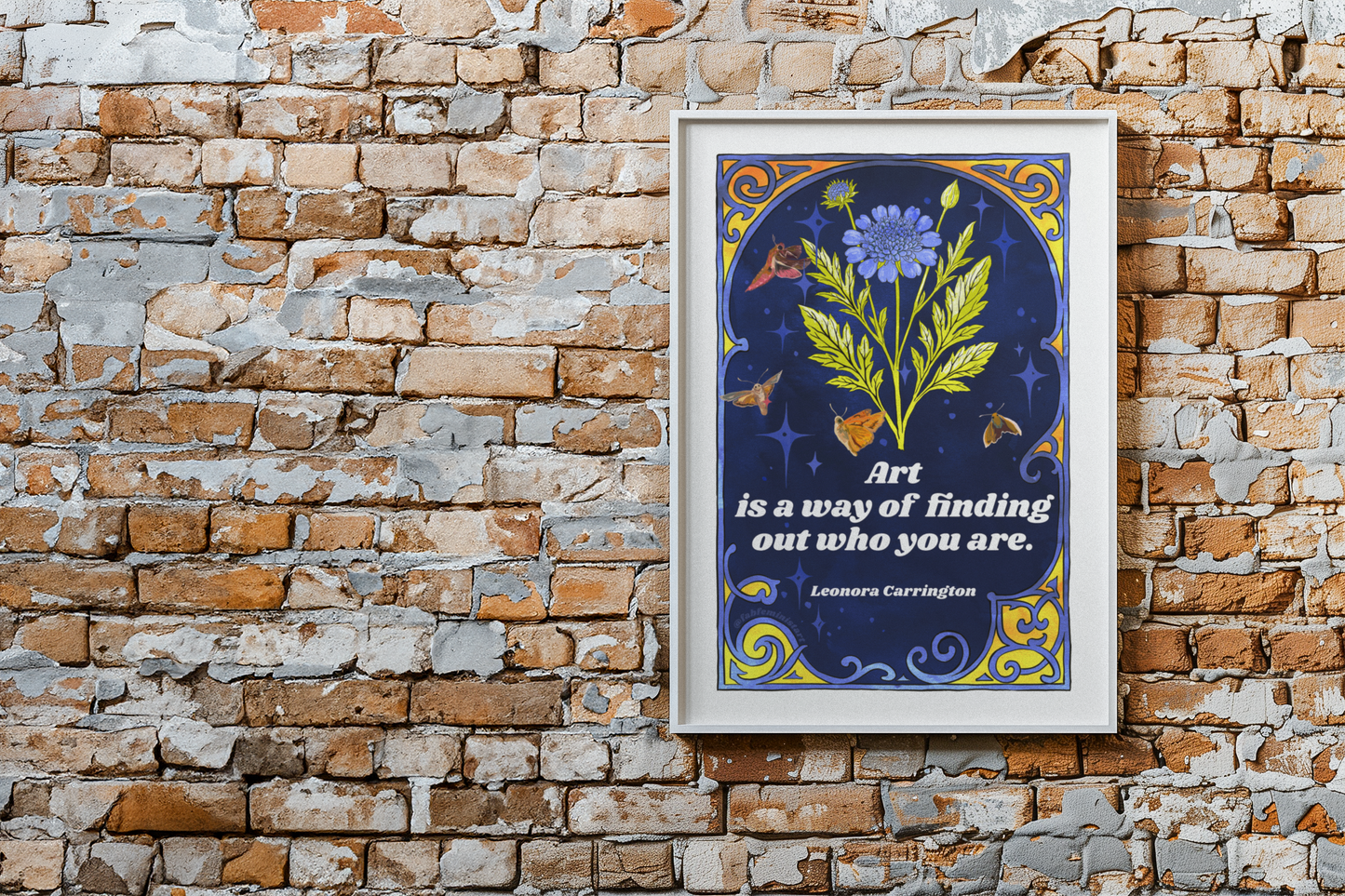 Art is a way of finding out who you are, Leonora Carrington: feminist art print