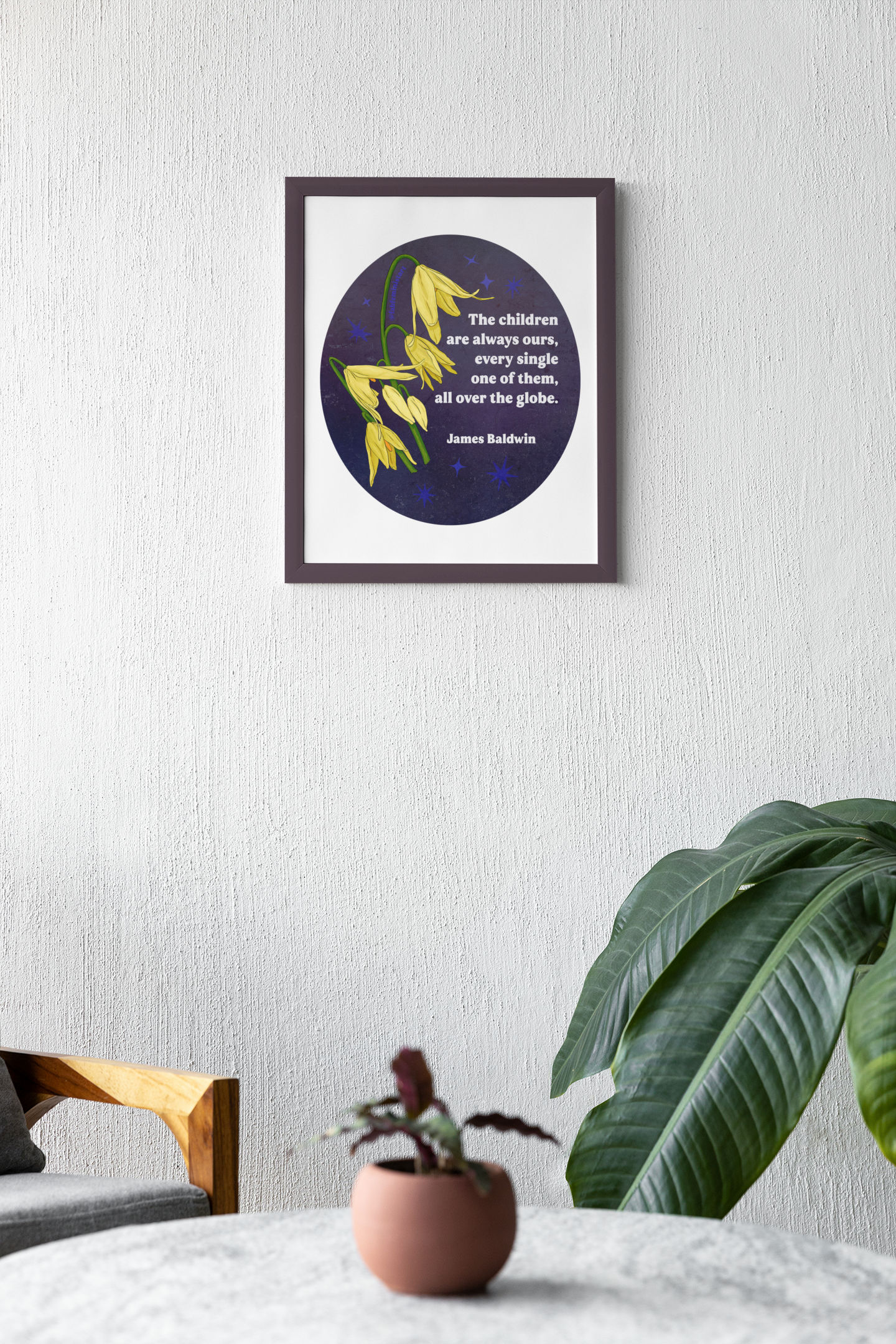 The children are always ours every single one of them all over the globe, James Baldwin: Feminist Print