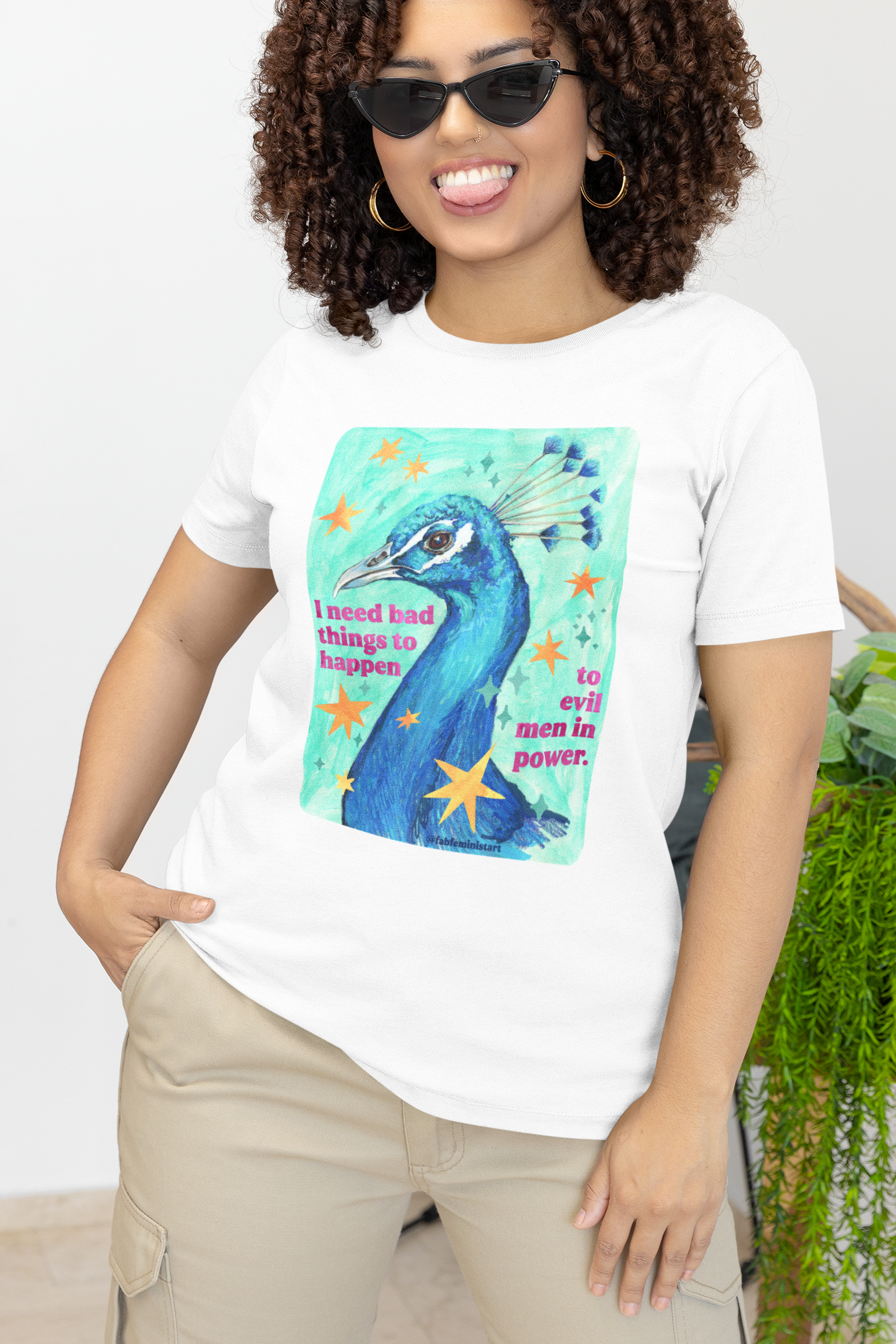 I Need Bad Things to Happen to Evil Men in Power: Feminist Shirt