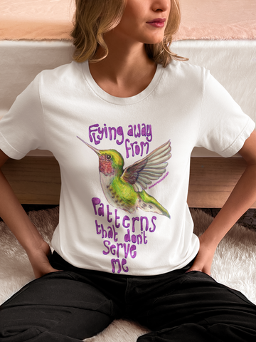 Flying Away From Patterns That Don't Serve Me: Mental Health Shirt