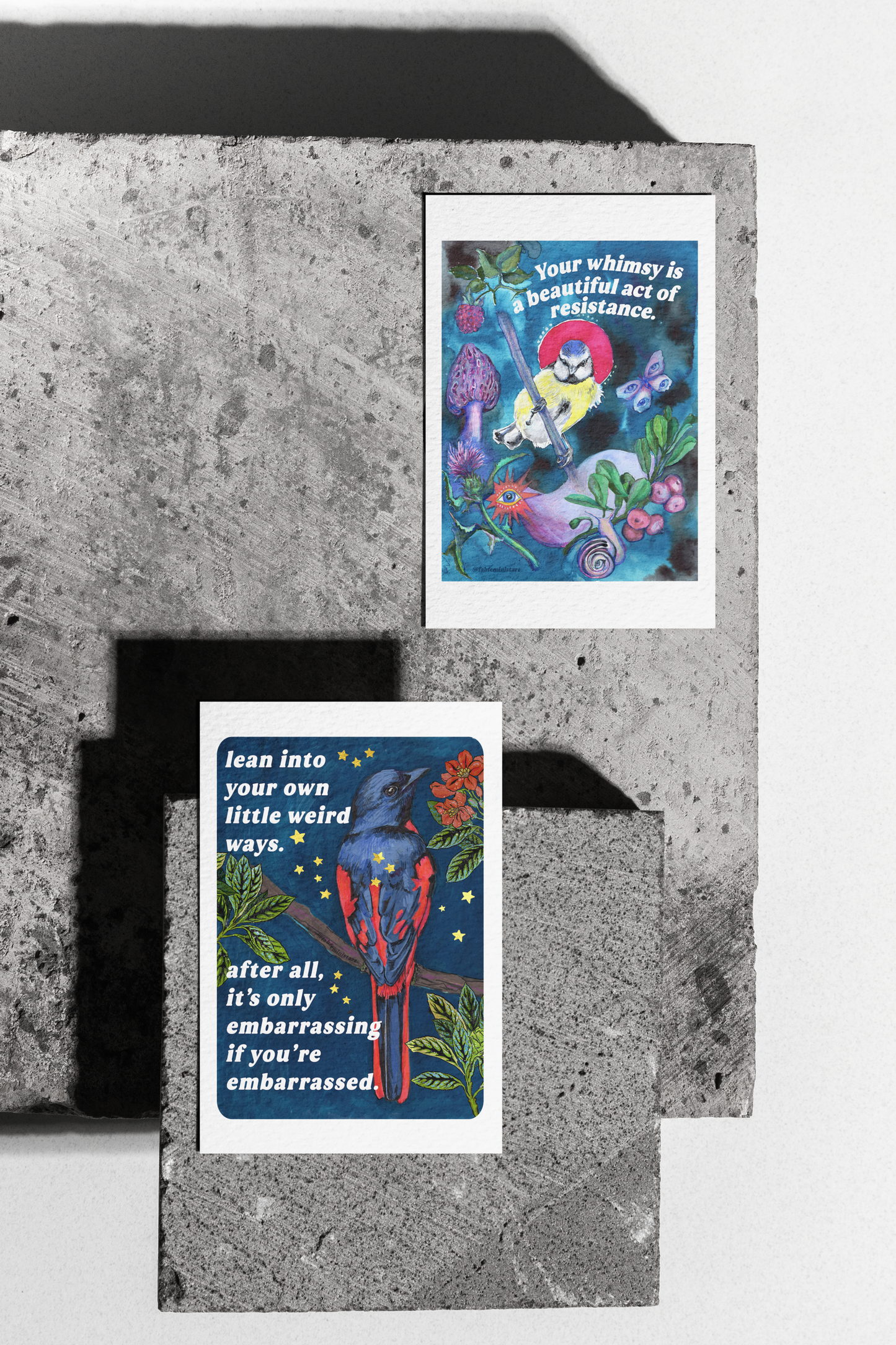 Your whimsy is a beautiful act of resistance: feminist art print