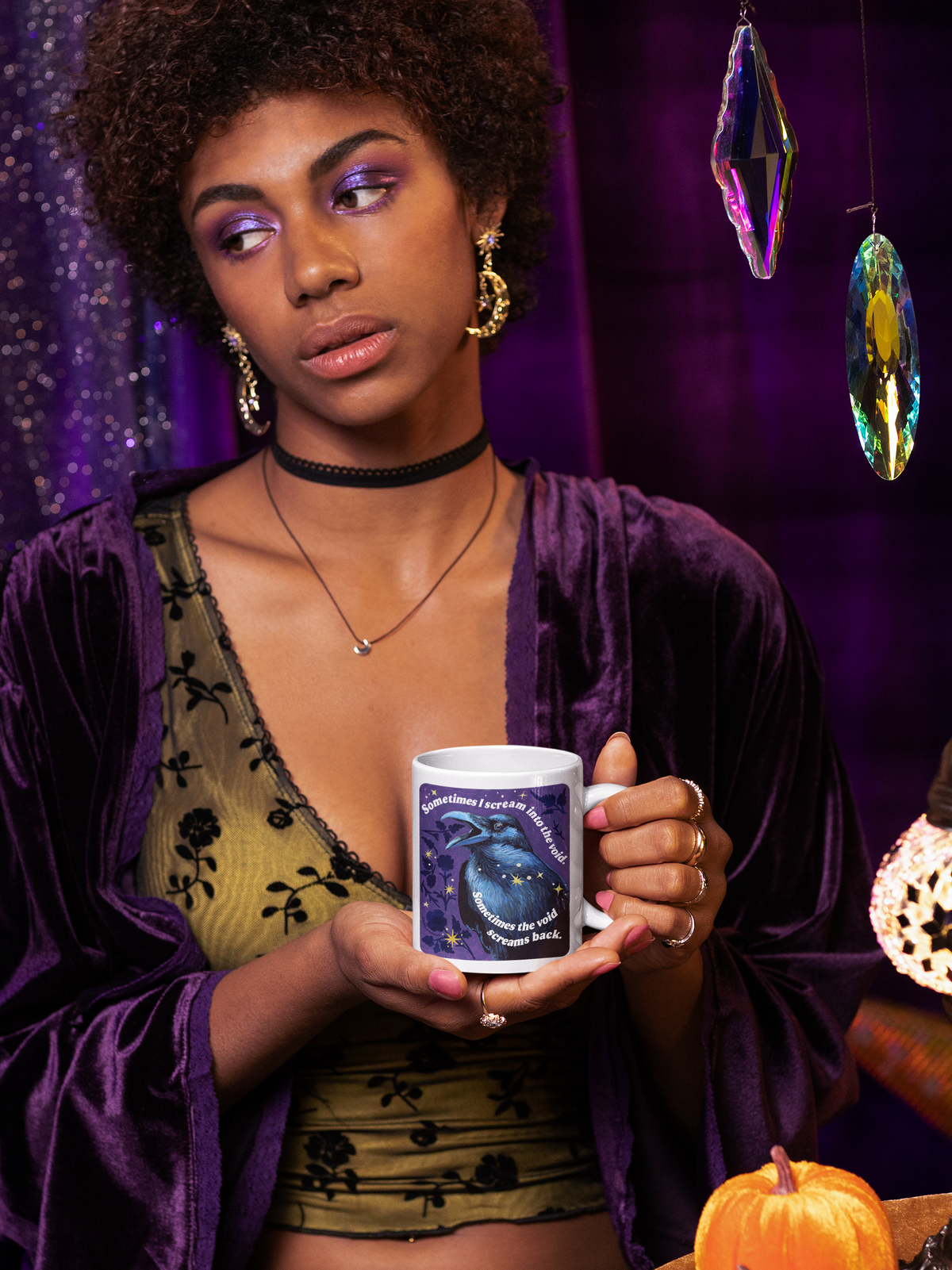 Sometimes I scream into the void Sometimes the void screams back : feminist mug