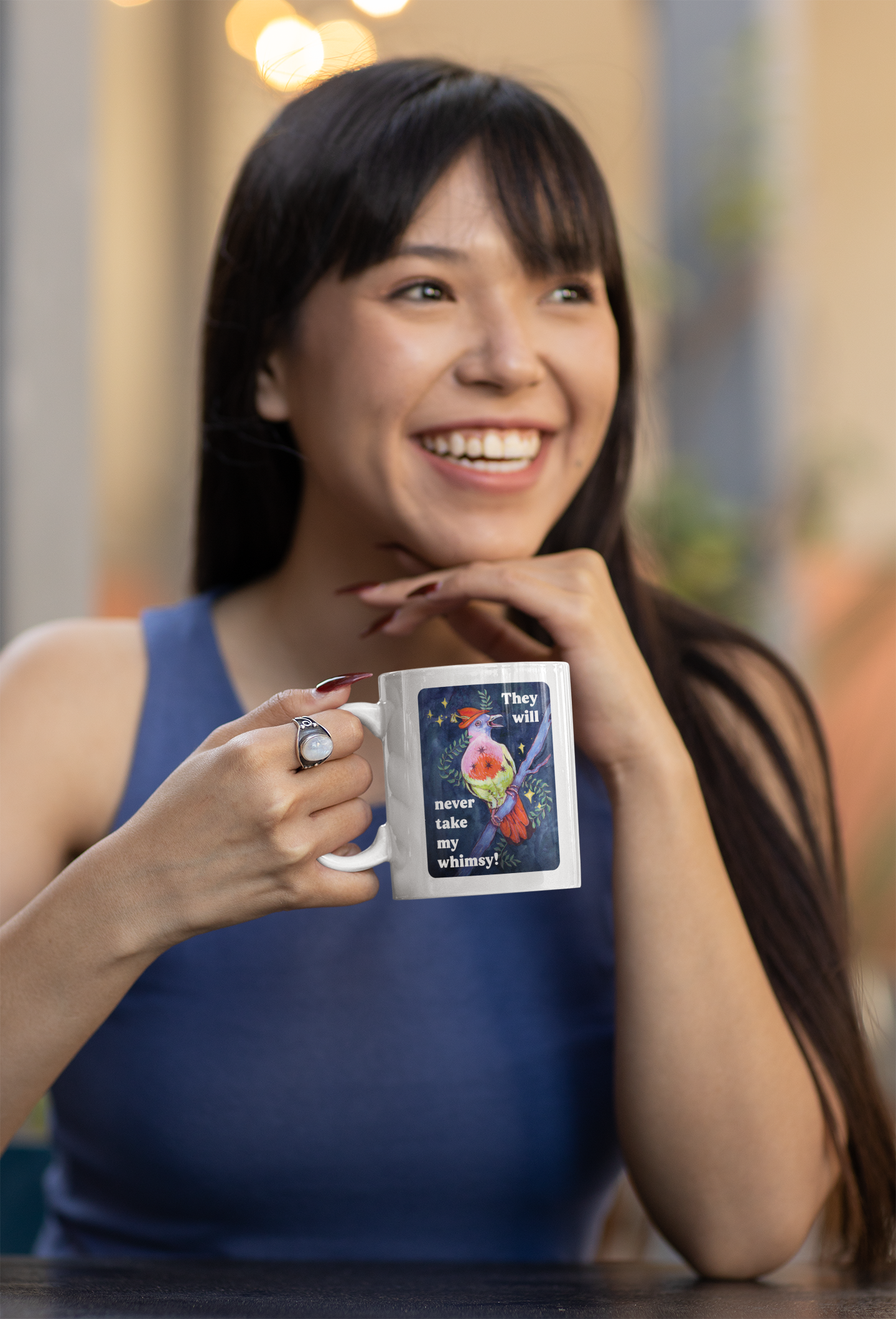 They will never take my whimsy: feminist mug