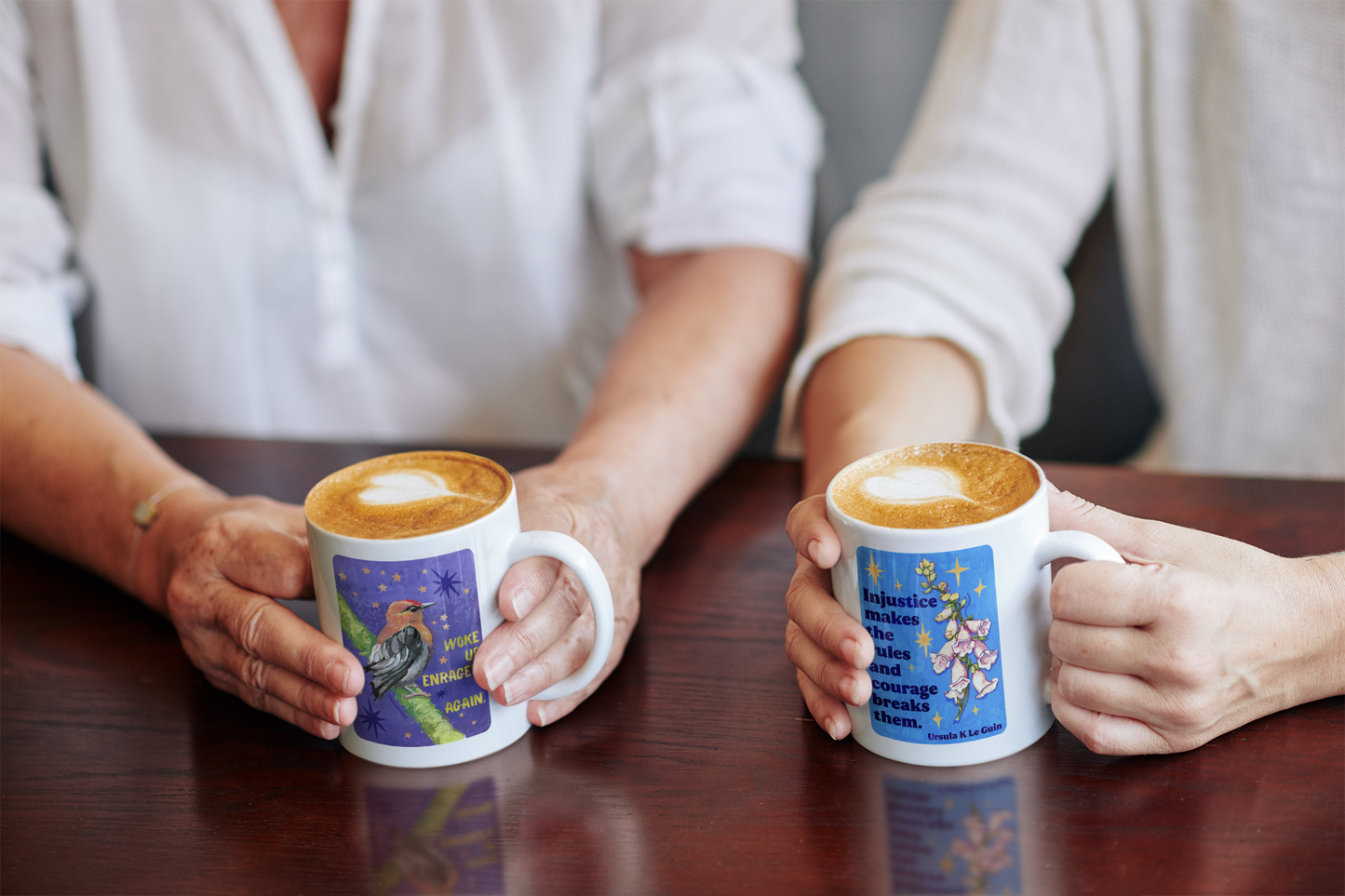 Injustice makes the rules and courage breaks them, Ursula K Le Guin: Feminist Mug