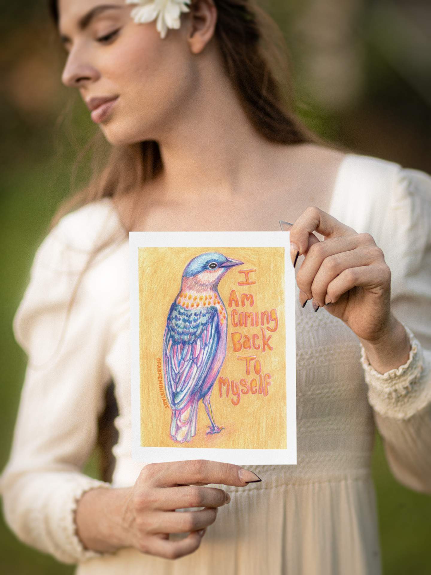 I Am Coming Back To Myself: Mental Health Art Print