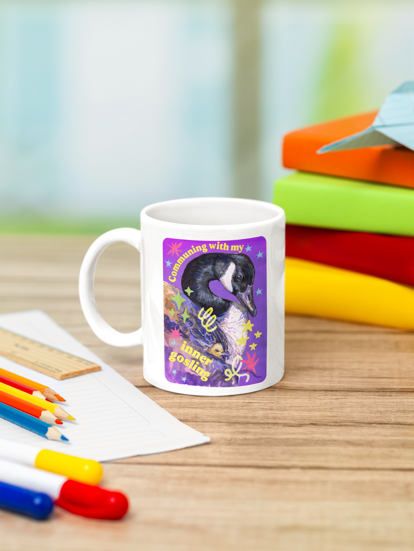 Communing with my inner gosling: mental health mug