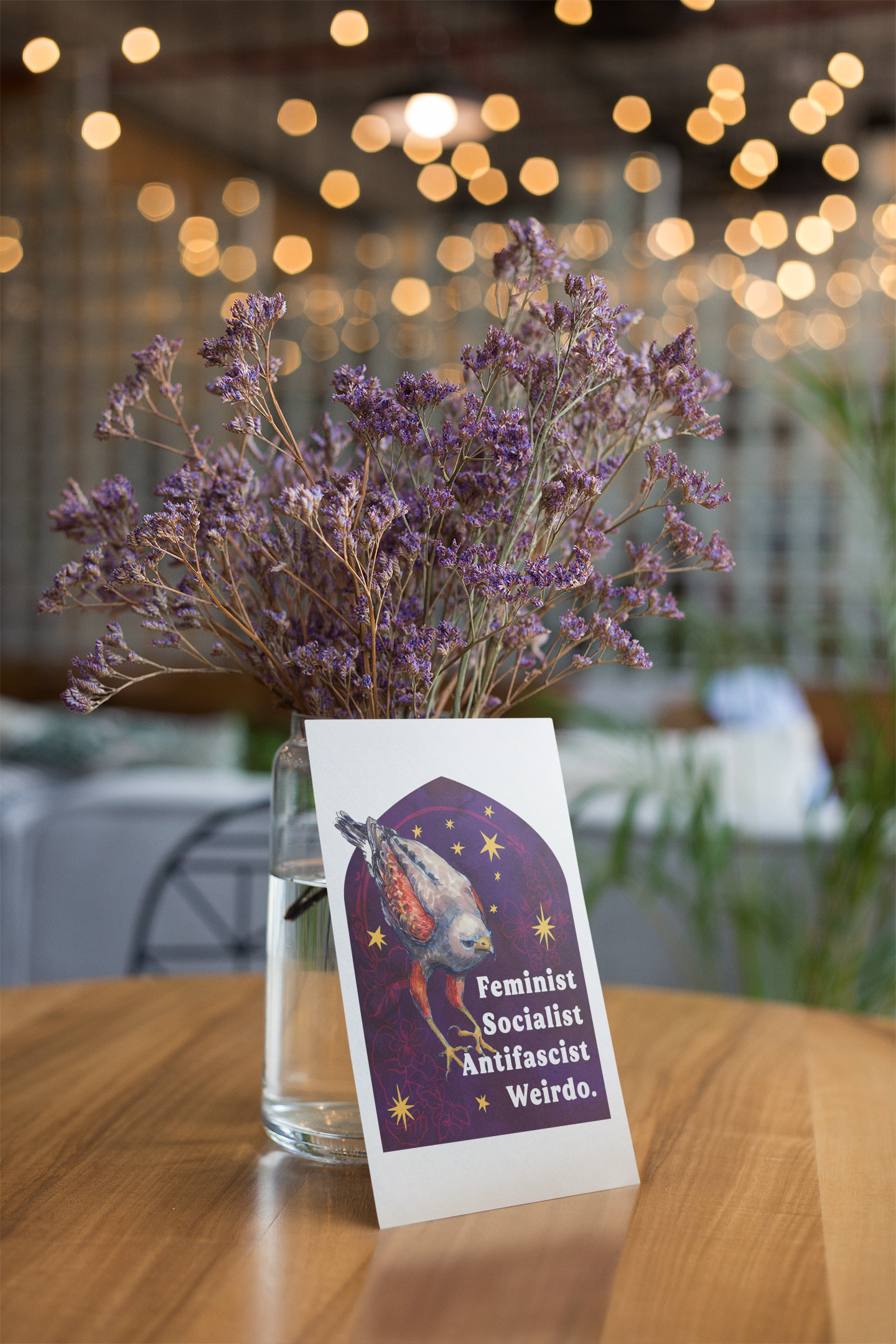 Feminist Socialist Antifascist Weirdo Poster: Feminist Art Print