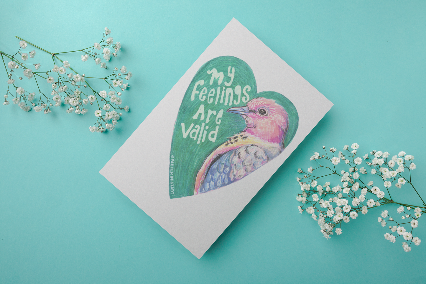 My Feelings Are Valid: Mental Health Art Print