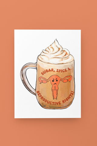 Sugar Spice Reproductive Rights: Pro Choice Art Print