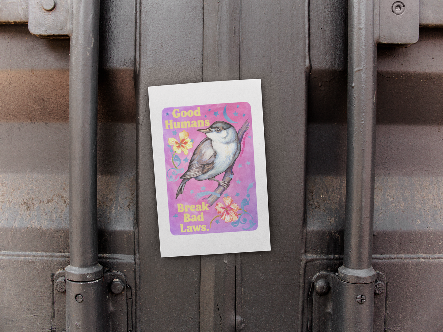 Good Humans Break Bad Laws: Feminist Art Print