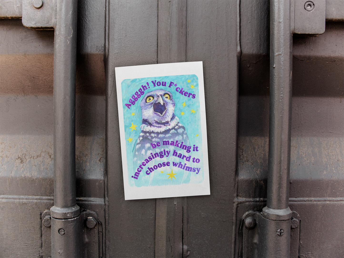 Aggggh! You F*ckers be making it increasingly hard to choose whimsy: feminist art print