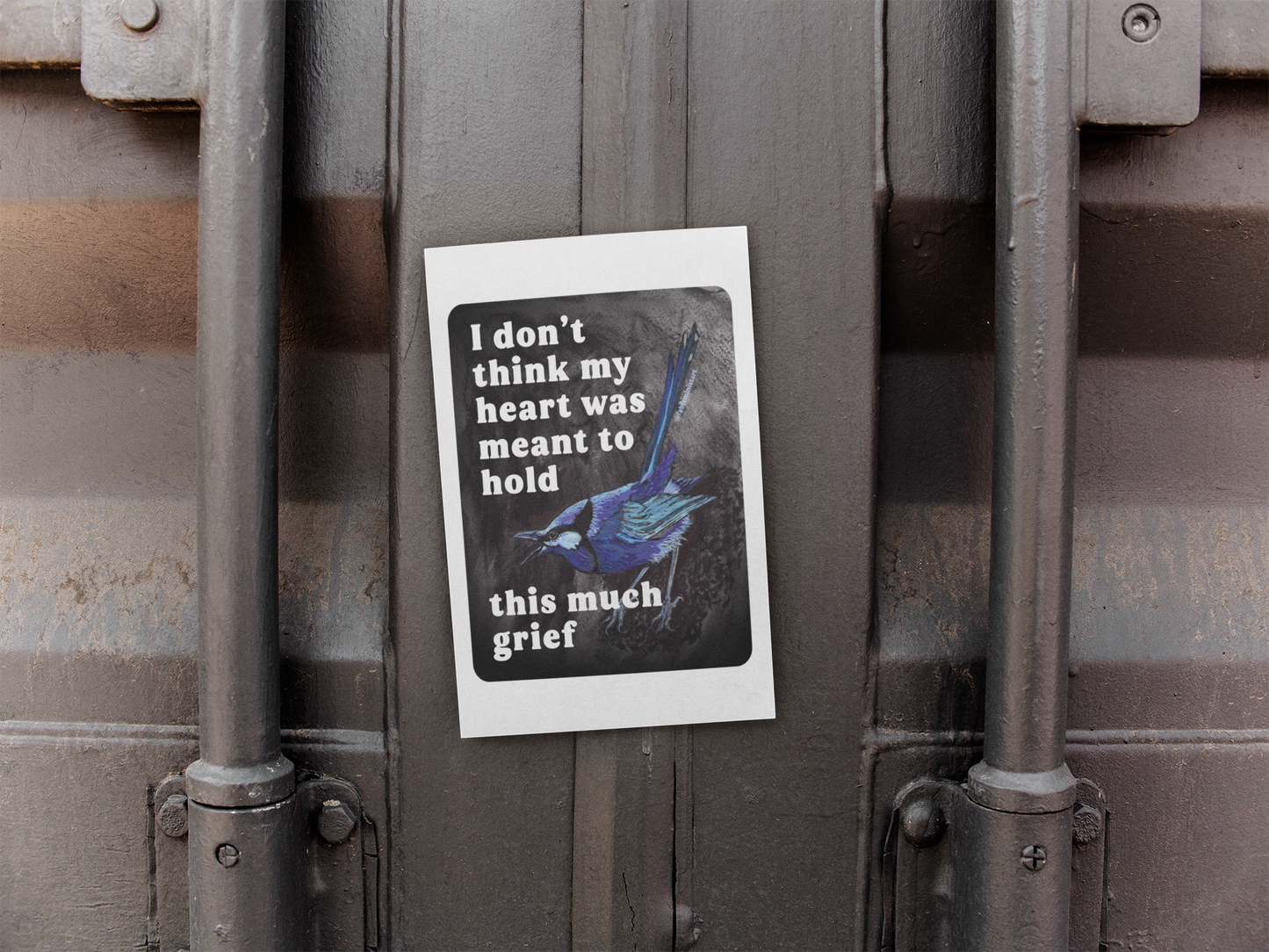 I Don't Think My Heart Was Meant to Hold This Much Grief: feminist art print
