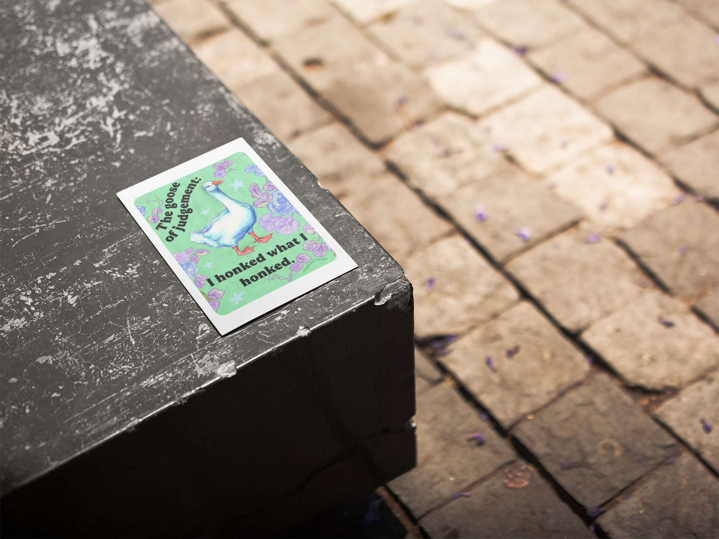 The Goose of Judgement: I Honked What I Honked: feminist art print