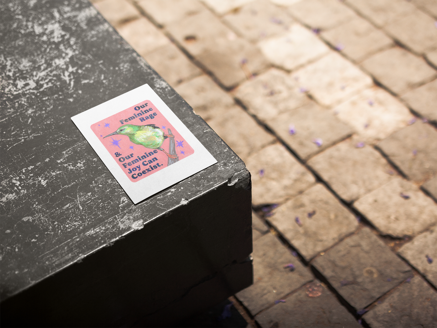 Our Feminine Rage & Our Feminine Joy Can Coexist: feminist art print