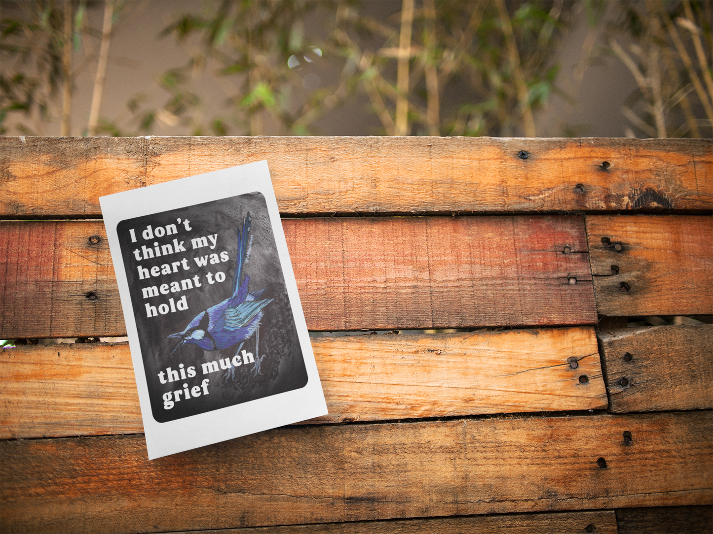 I Don't Think My Heart Was Meant to Hold This Much Grief: feminist art print