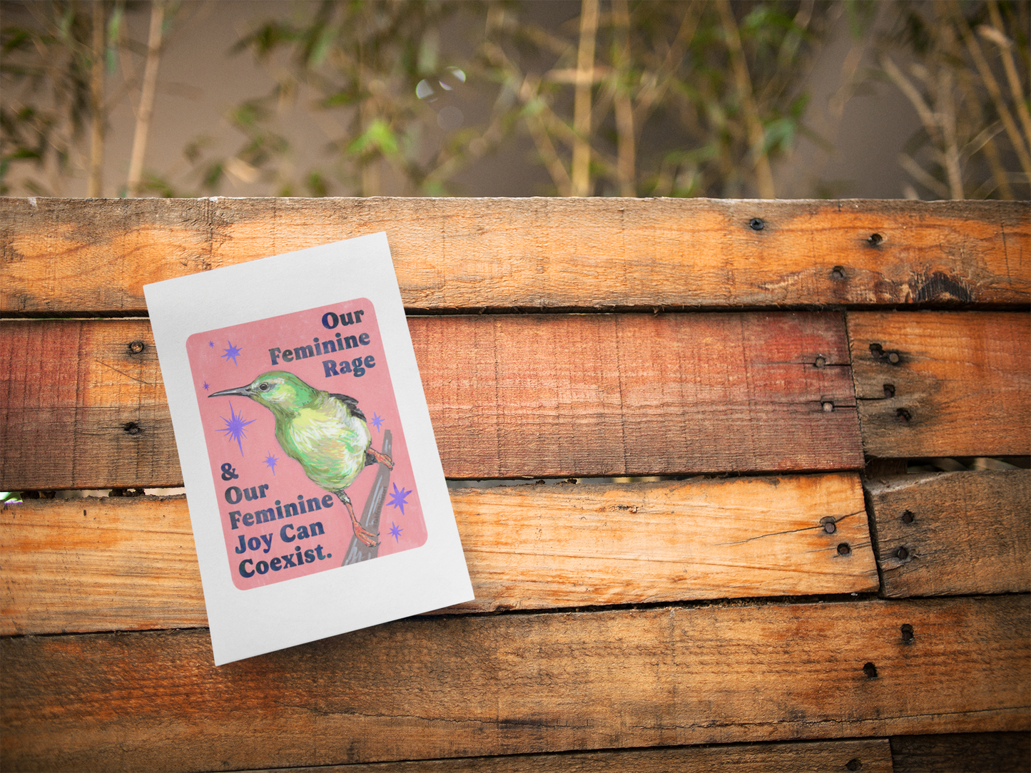 Our Feminine Rage & Our Feminine Joy Can Coexist: feminist art print