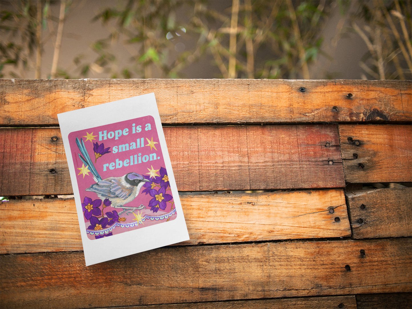 Hope Is a Small Rebellion: feminist art print