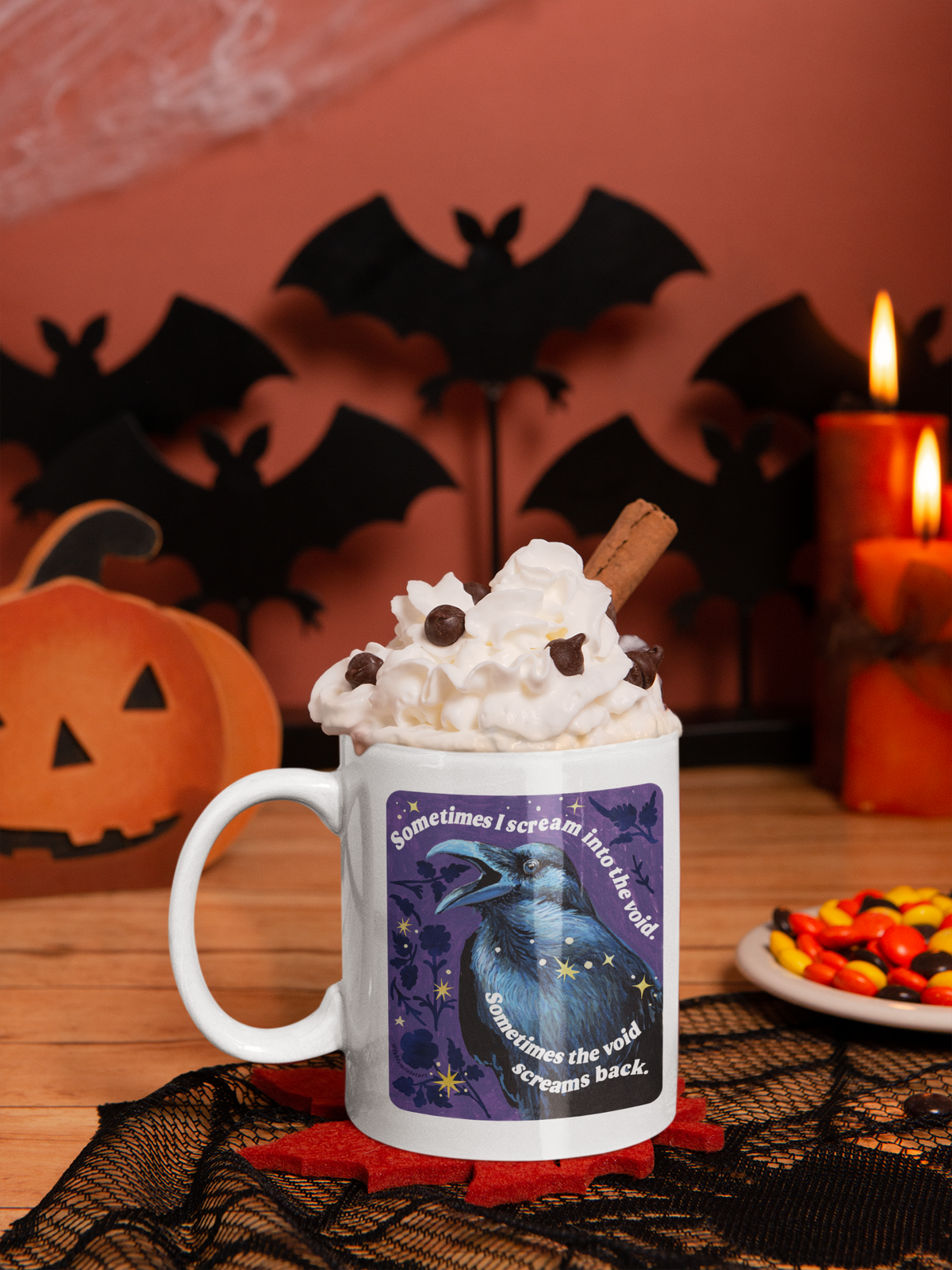 Sometimes I scream into the void Sometimes the void screams back : feminist mug