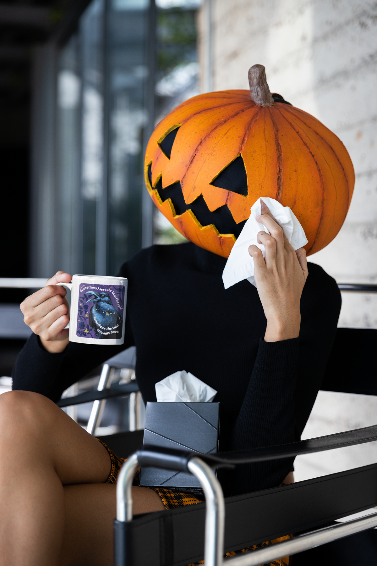 Sometimes I scream into the void Sometimes the void screams back : feminist mug