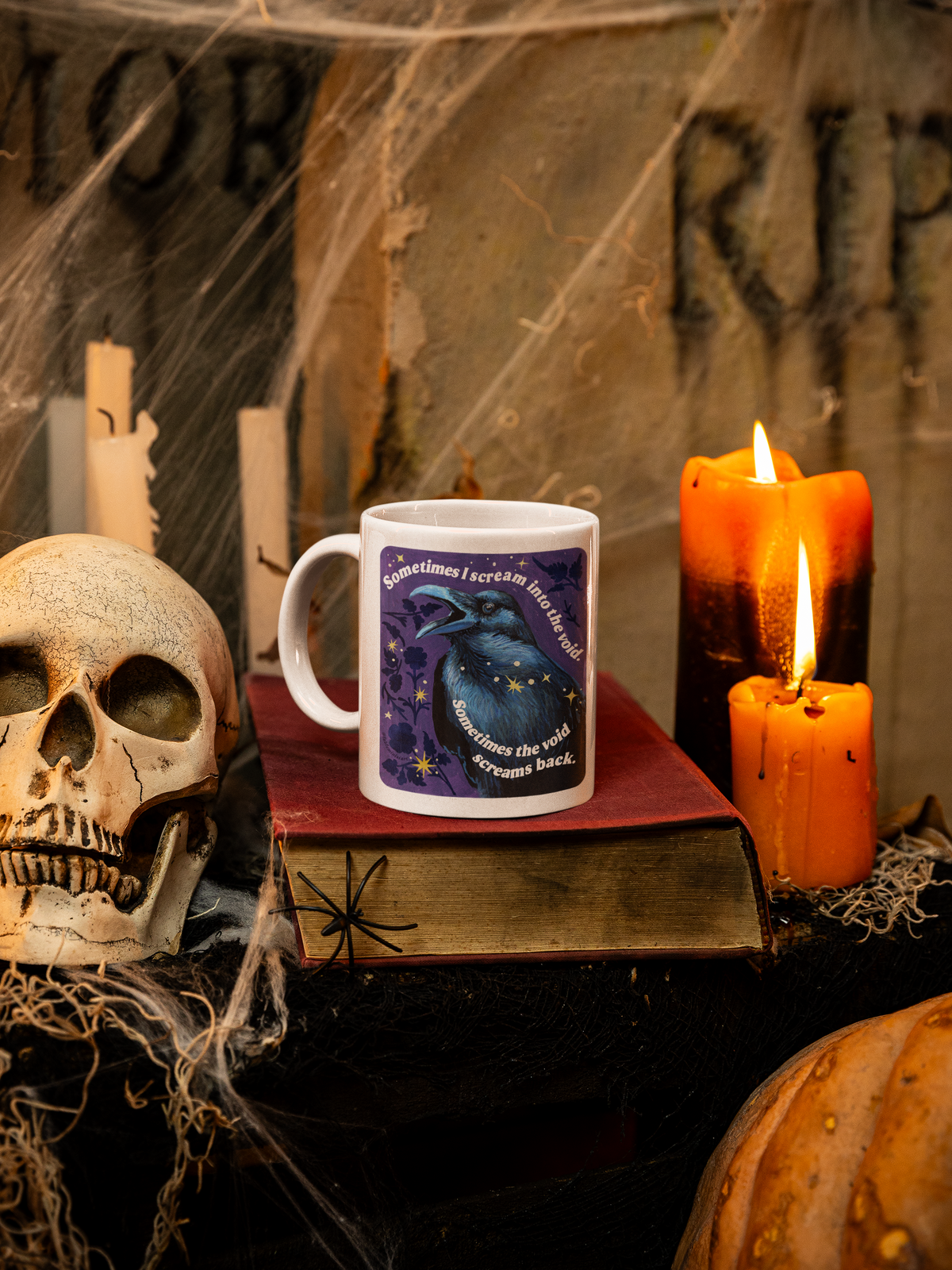 Sometimes I scream into the void Sometimes the void screams back : feminist mug