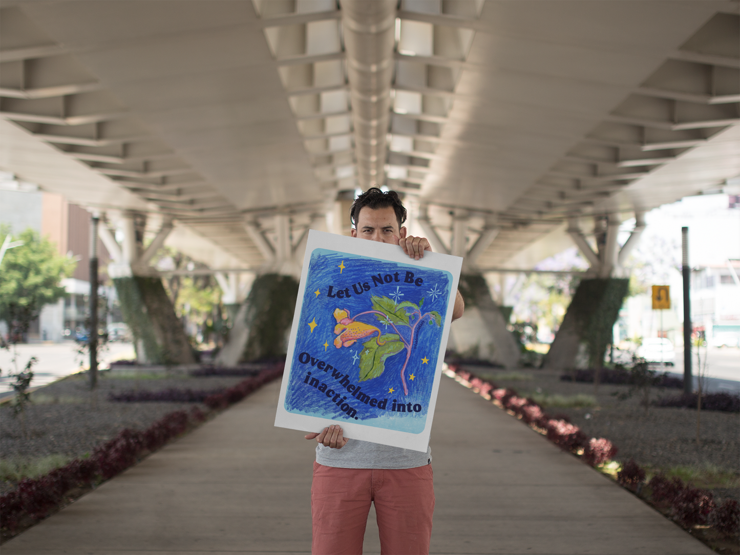 Let Us Not Be Overwhelmed Into Inaction: Feminist Art Print