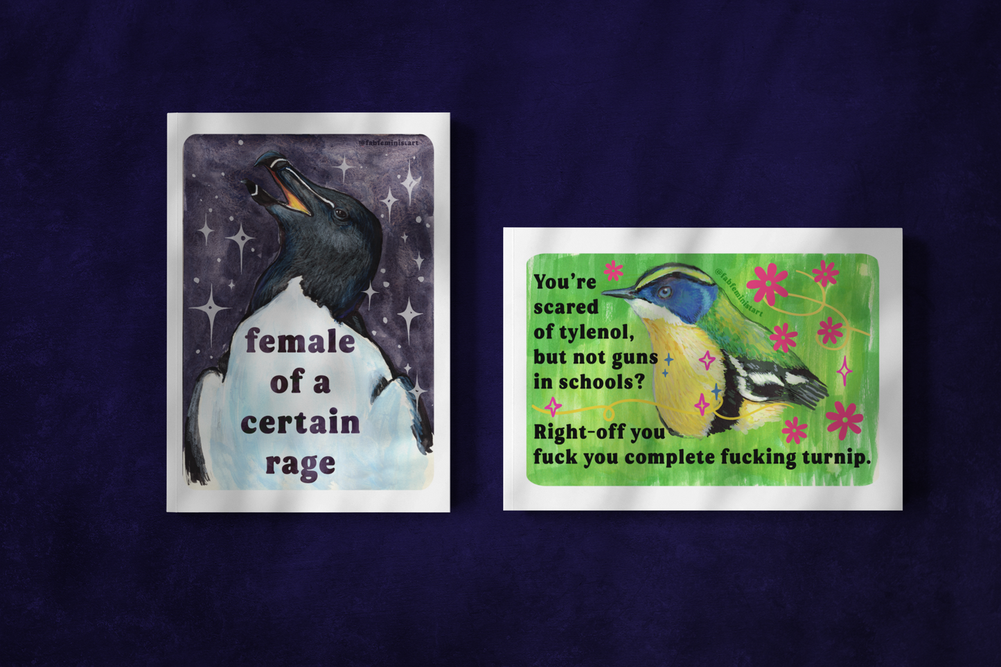 Female of a certain rage: feminist art print
