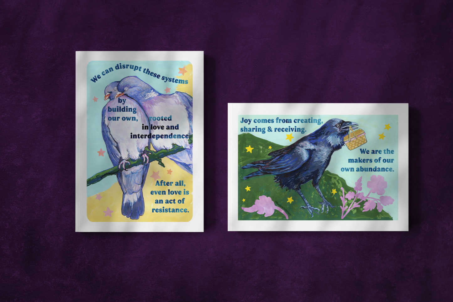 Joy comes from creating, sharing and receiving: feminist art print