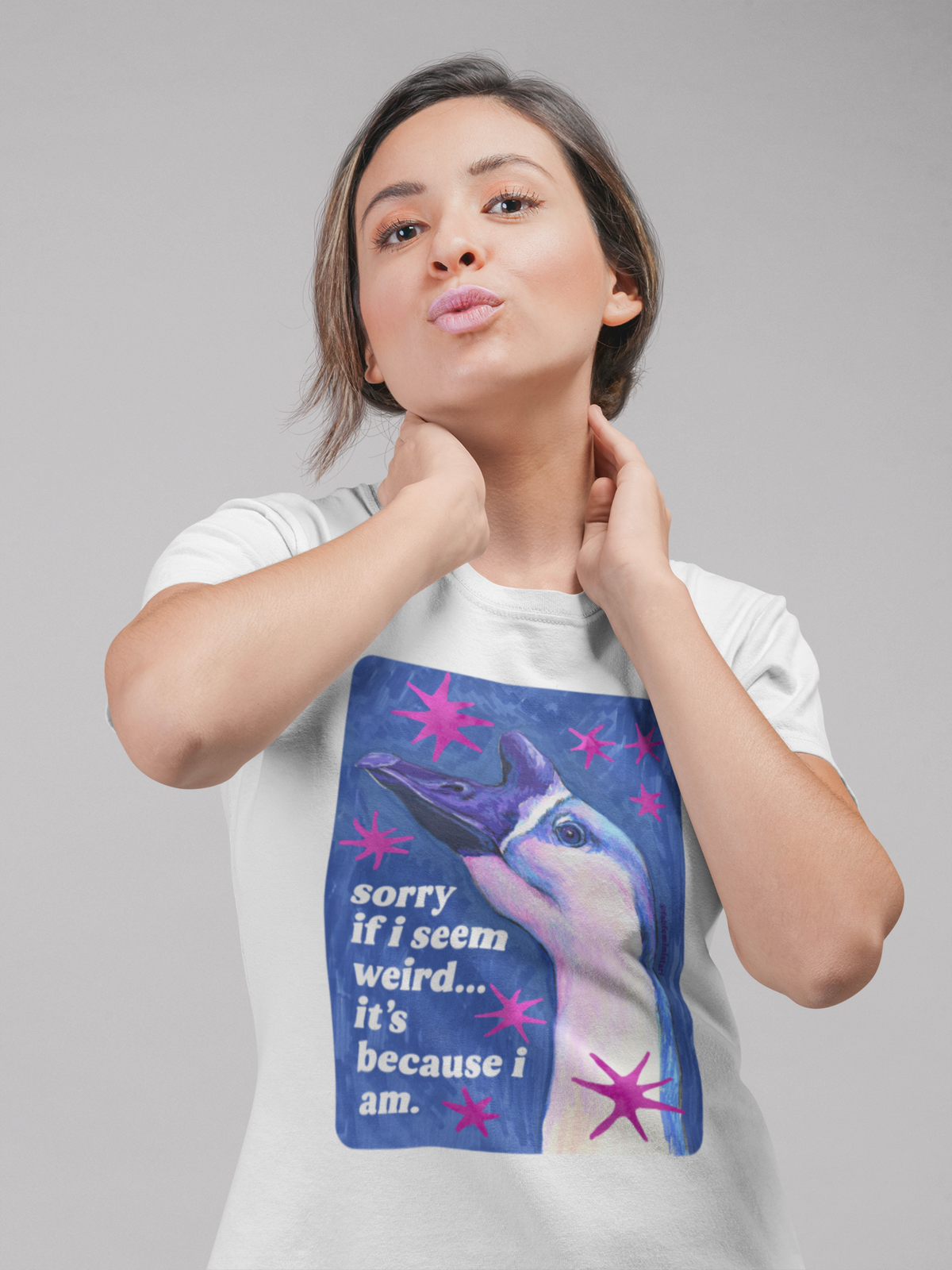 sorry if i seem weird... it's because i am: feminist shirt