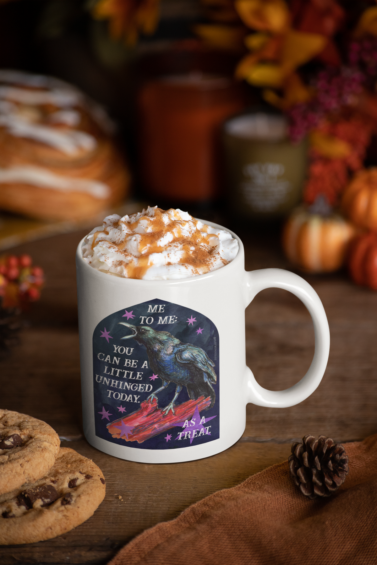 me to me: you can be a little unhinged today. as a treat: feminist mug