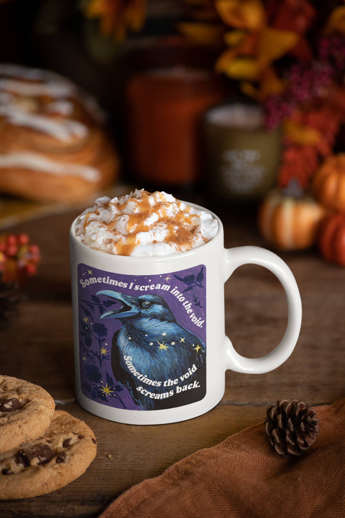 Sometimes I scream into the void Sometimes the void screams back : feminist mug