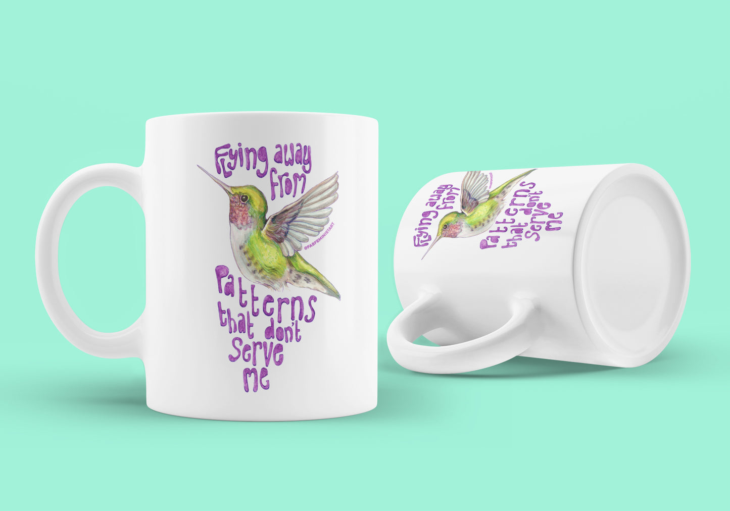 Flying Away From Patterns That Don't Serve Me: Mental Health Mug