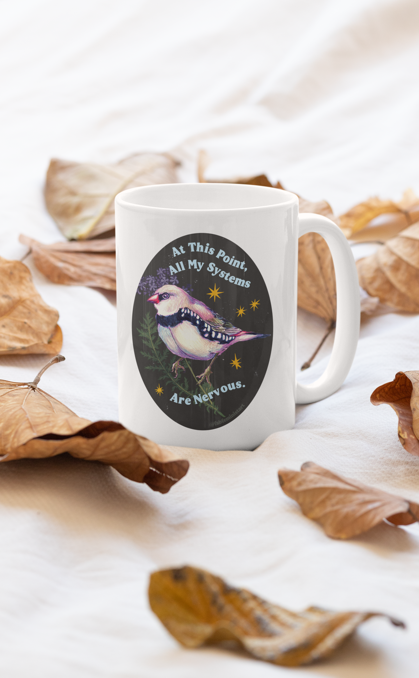 At this point all my systems are nervous: mental health mug