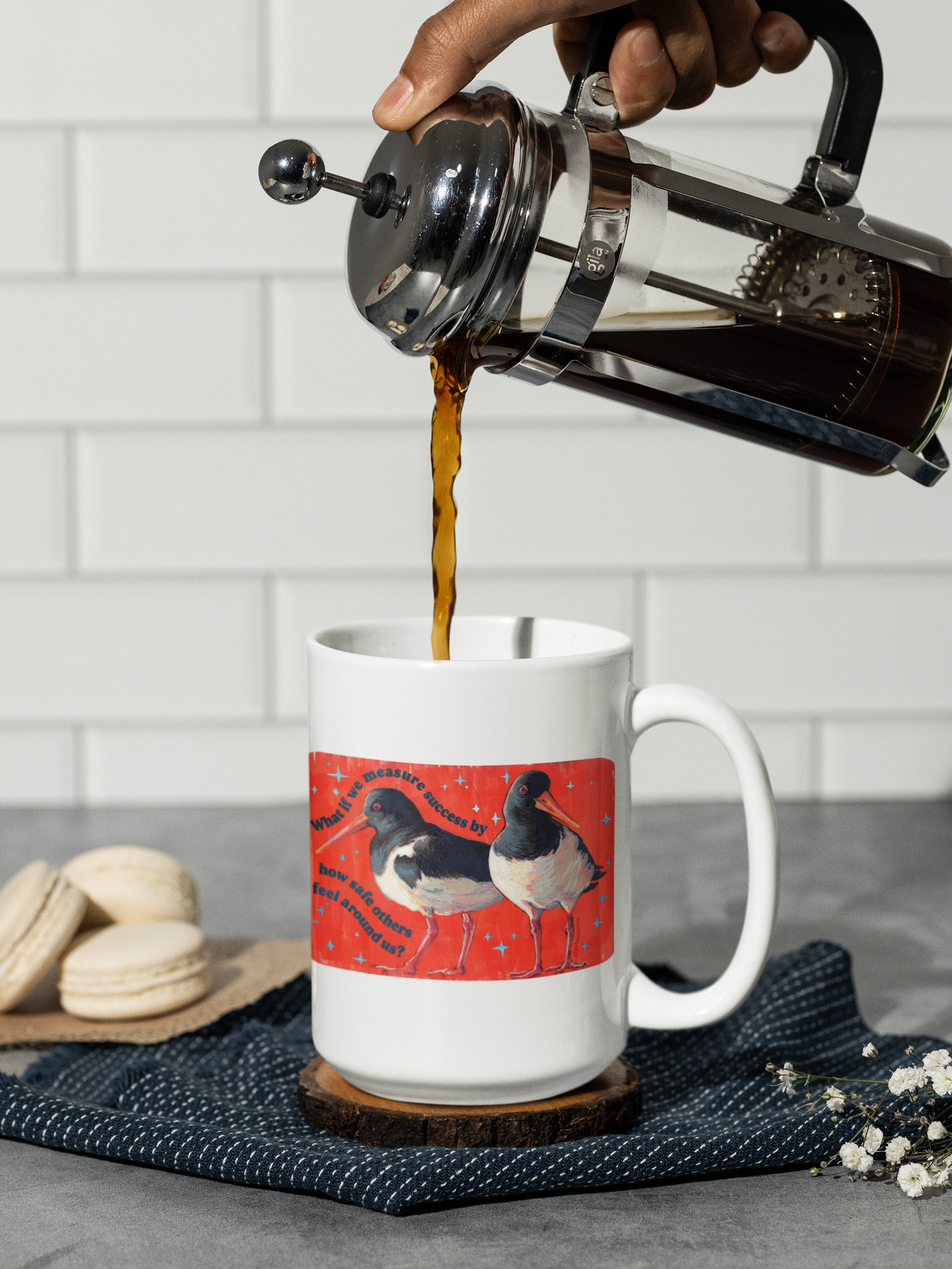 What if we measure success by how safe others feel around us: feminist mug