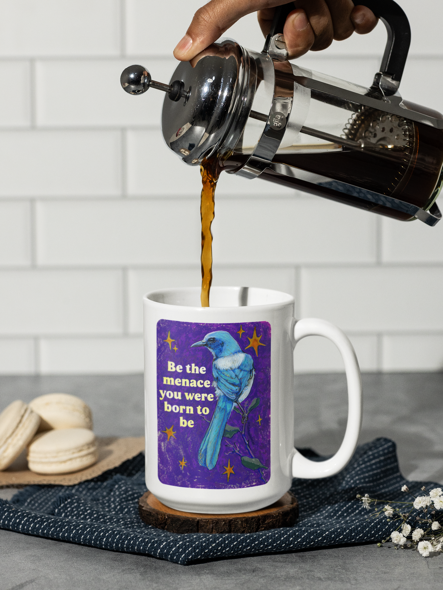 Be the menace you were born to be: feminist mug