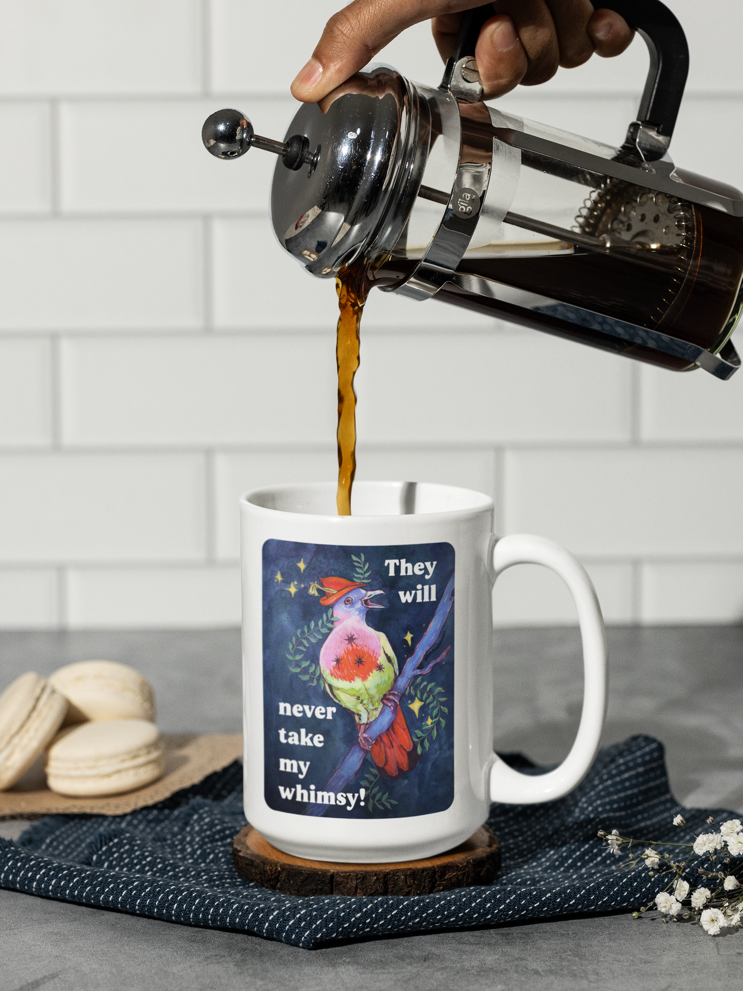 They will never take my whimsy: feminist mug