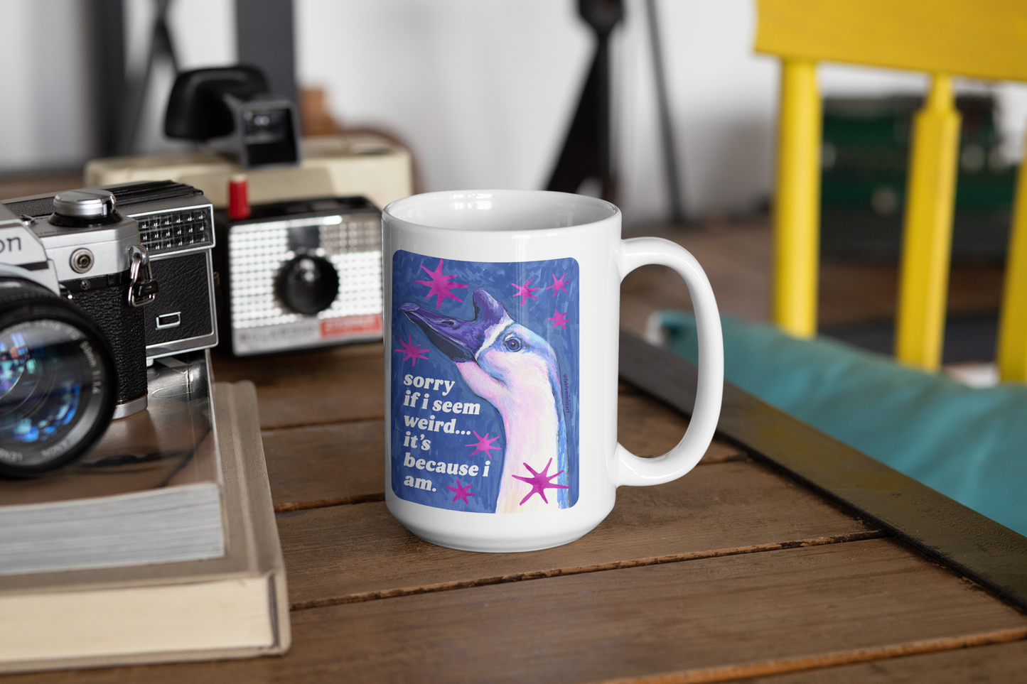 sorry if i seem weird... it's because i am: feminist mug