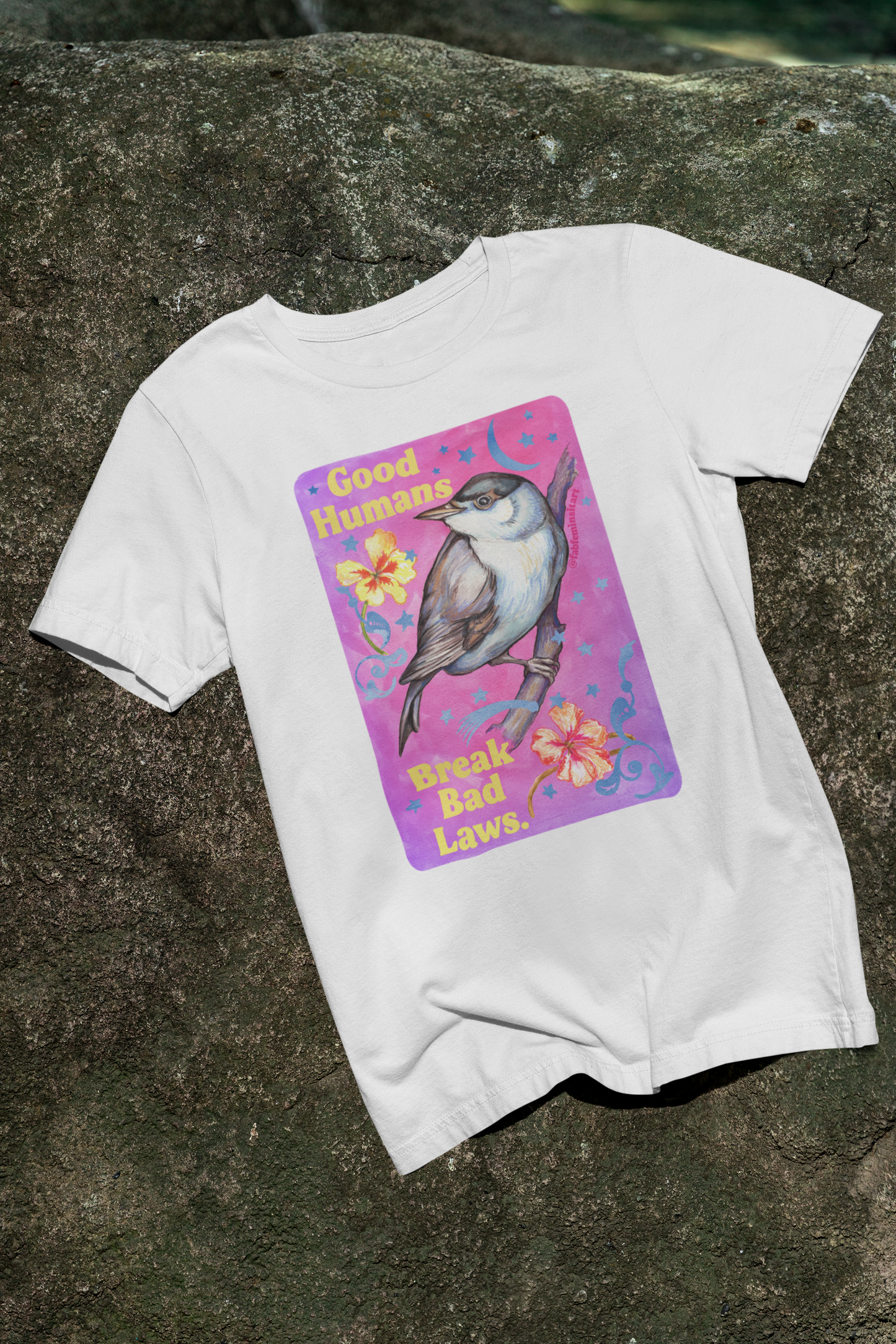 Good Humans Break Bad Laws: feminist shirt