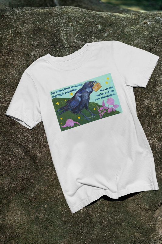 Joy comes from creating, sharing & receiving: feminist shirt