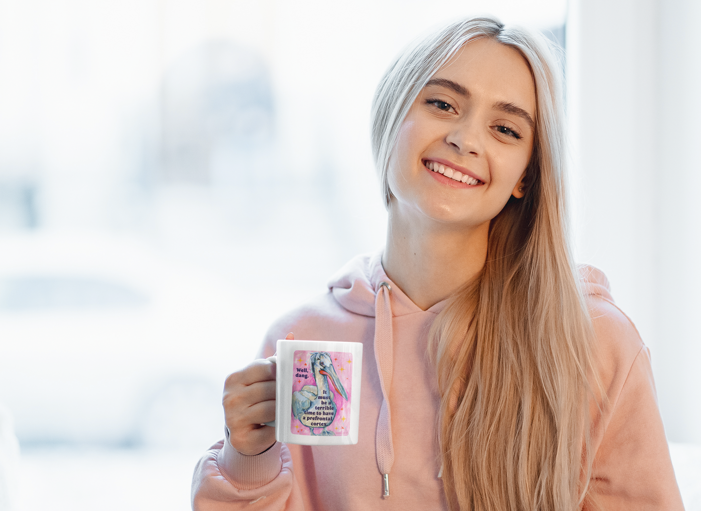 Well, dang. It must be a terrible time to have a prefrontal cortex: feminist mug